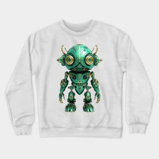 Steampunk Green Robot #2 Crewneck Sweatshirt